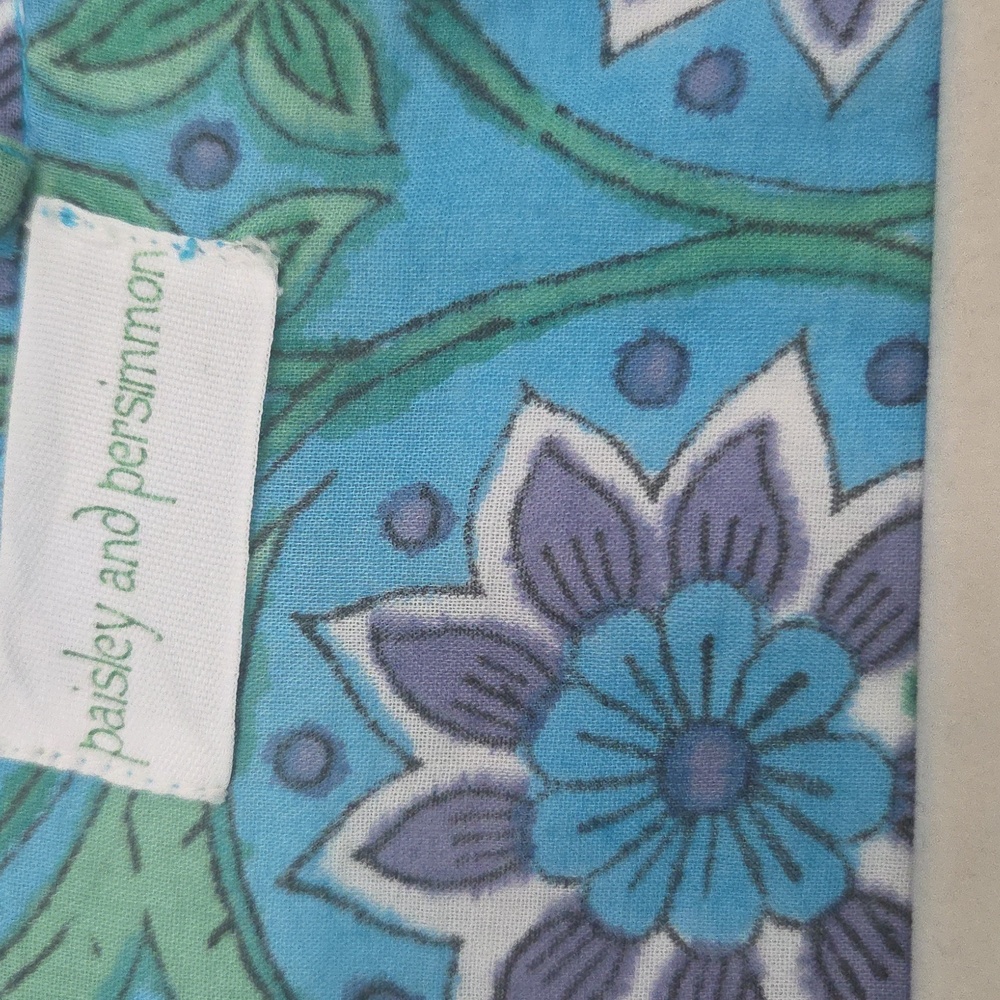 🪻Beautiful 100% Cotton Robe In Blue, Green, Purple, Floral And Elephant Pattern - Picture 4 of 14